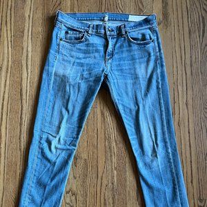 rag & bone "The Dre" Blue Slim Boyfriend Jeans Pants  Women's Size 28